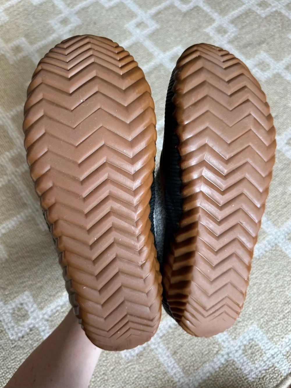 Sorel Out N About Plus Waterproof Felt Duck Boots Gray Tan Size 8.5